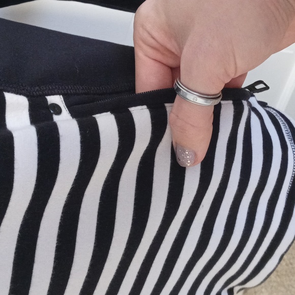 🖤Lauren Ralph Lauren🖤 - Black/White Striped Full-Zip Jacket - Picture 8 of 12